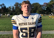 Notre Dame football’s Guffy is at the center of Crusaders’ strong offensive front