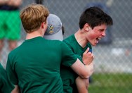 Central Catholic boys tennis repeats as D-11 champs with win over Moravian Academy