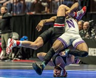 Sammy Sasso gets past ‘sticky’ opponent into semis at NCAA wrestling