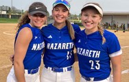 Nazareth softball blasts 3 homers, powers past Freedom