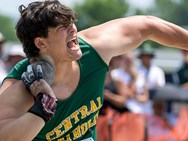 Central Catholic’s Gulycz makes history happen in the shot put